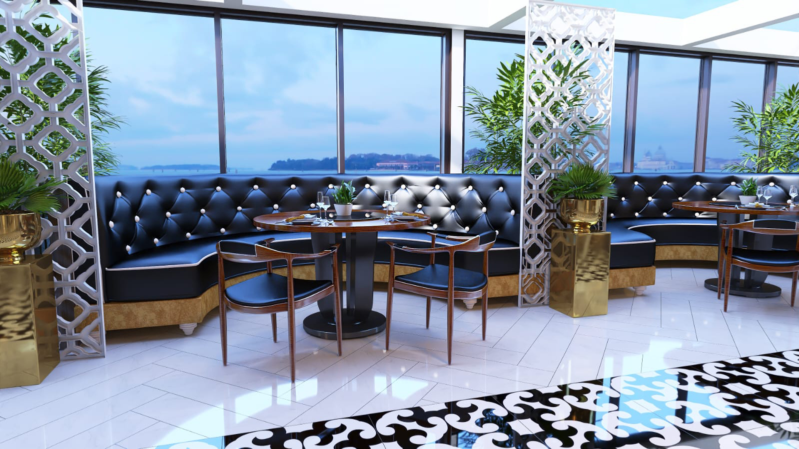 Decorative ceiling and lighting details