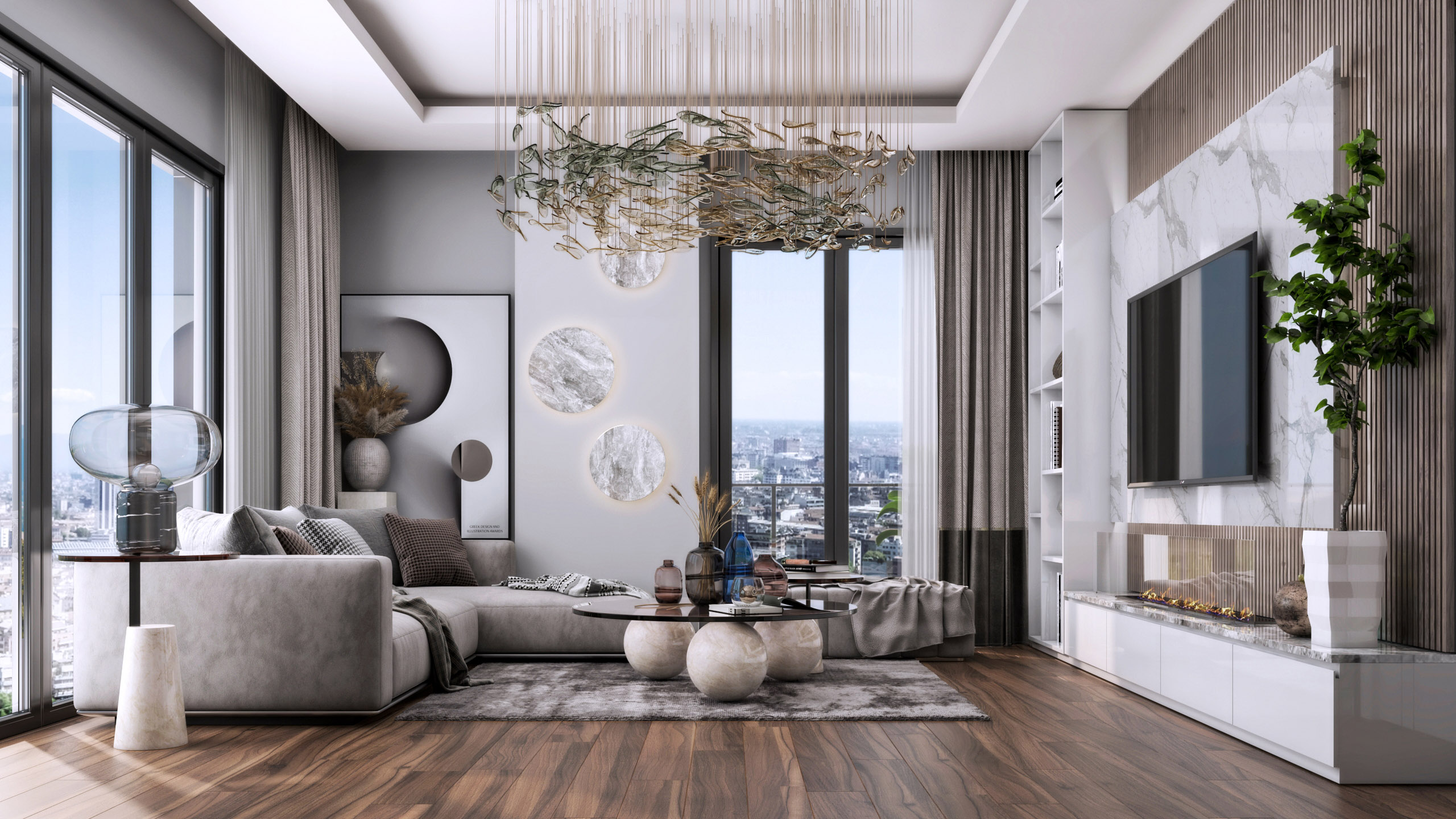 Interior styling and color coordination