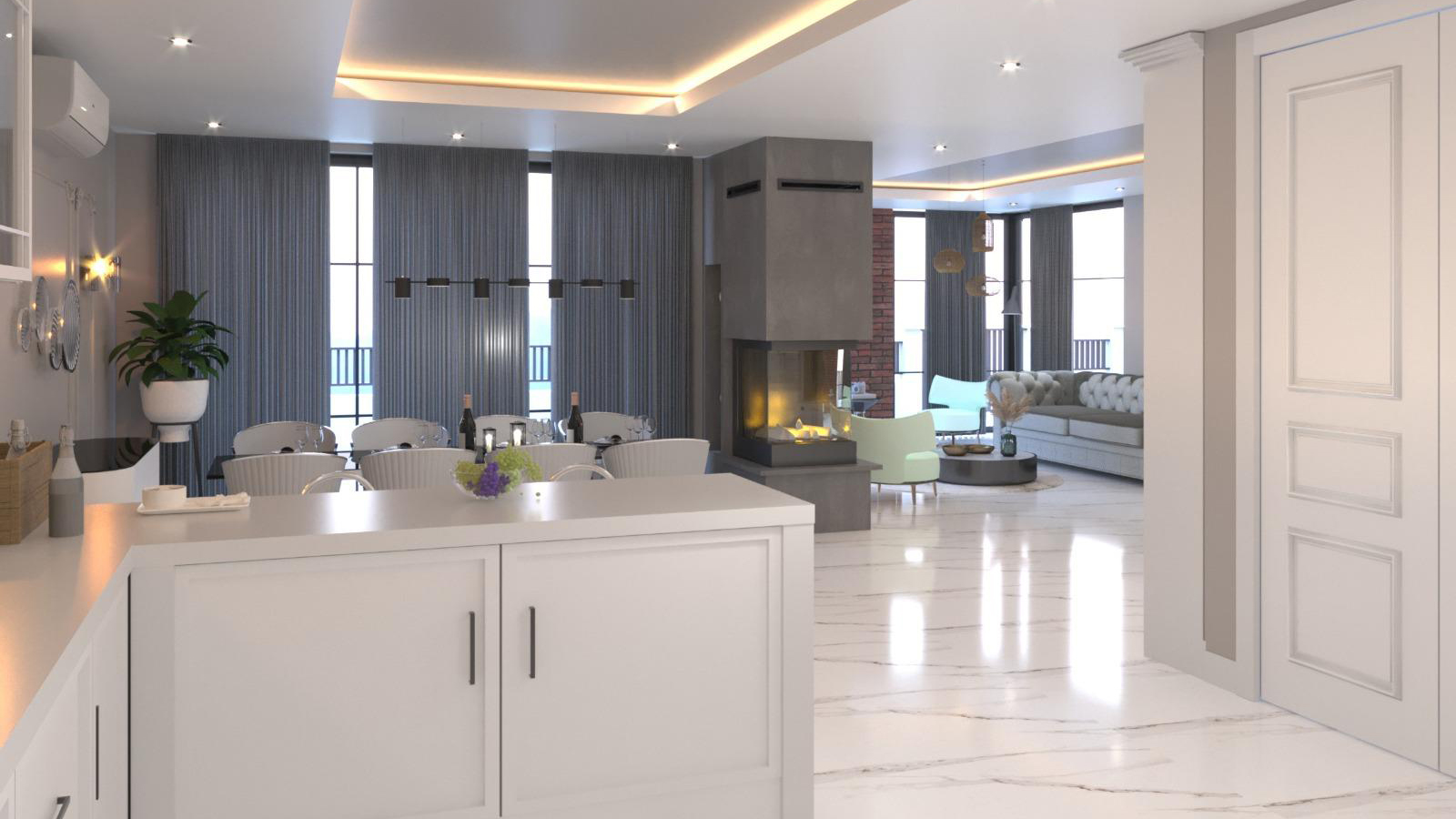 Living room interior design