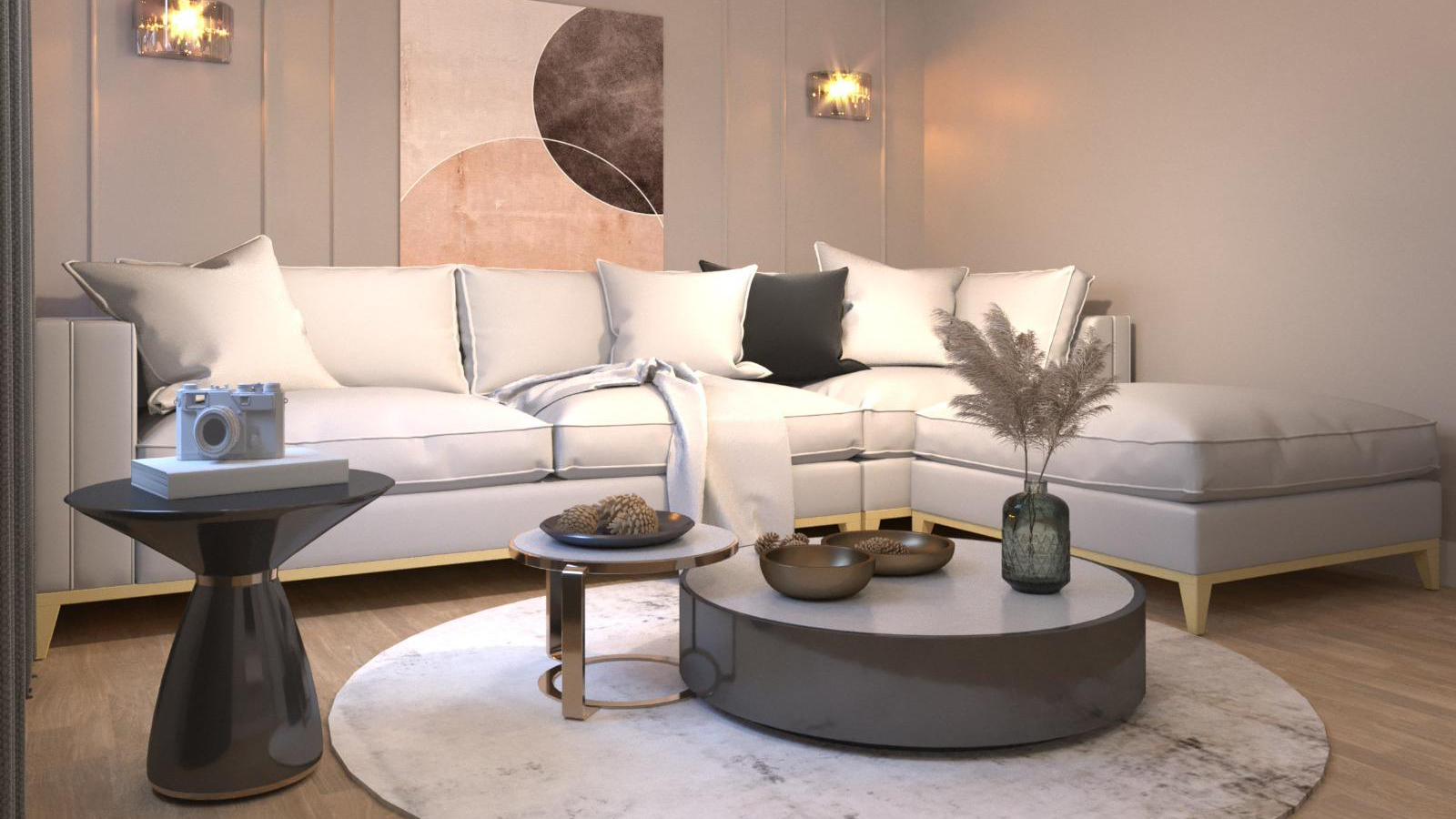 Entrance hall and classic detailing